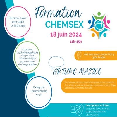 Formation "Chemsex" - 18 juin à Namur